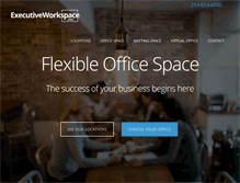 Tablet Screenshot of executiveworkspace.com